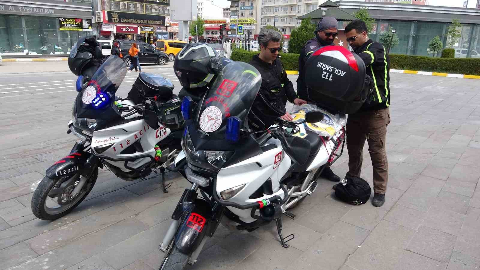 Van’da motosikletli 112 ekipleri göreve hazır