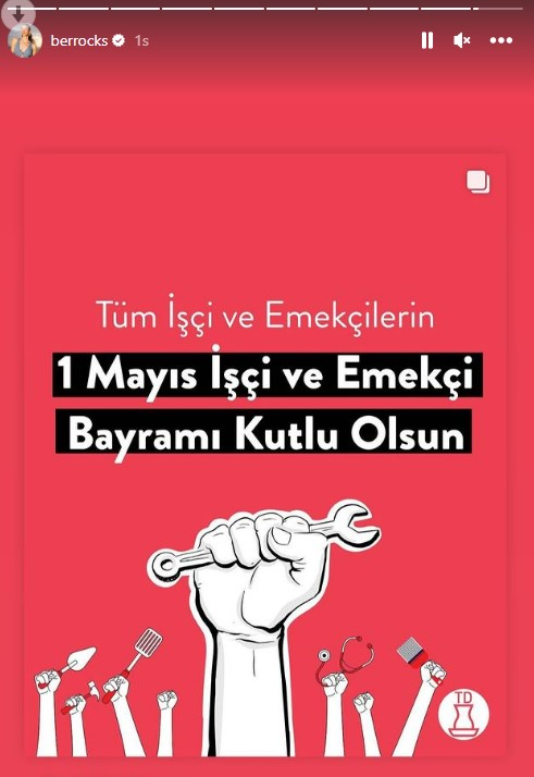 Ünlü isimlerin 1 Mayıs Emek ve Dayanışma Günü paylaşımları