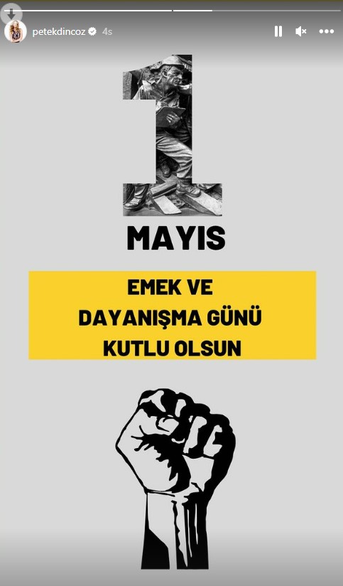 Ünlü isimlerin 1 Mayıs Emek ve Dayanışma Günü paylaşımları