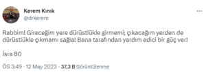 Kızılay Genel Başkanı Kerem Kınık'tan görevi bırakmasının ardından ilk paylaşım