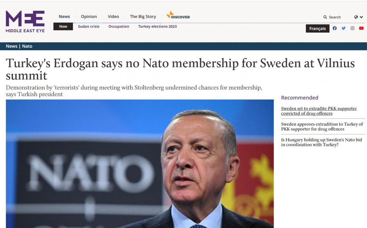 Erdoğan'ın İsveç açıklaması dış basında: Kapılar kapandı