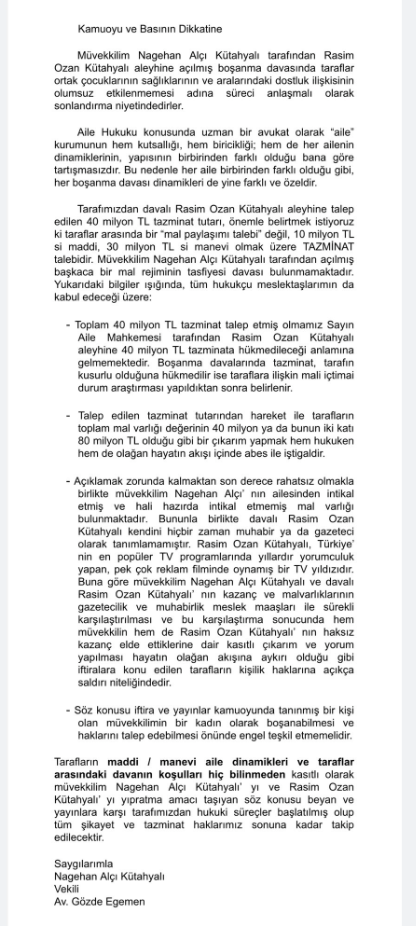 40 milyon lira tazminat çok konuşulmuştu! Nagehan Alçı'nın avukatı iddialara son noktayı koydu