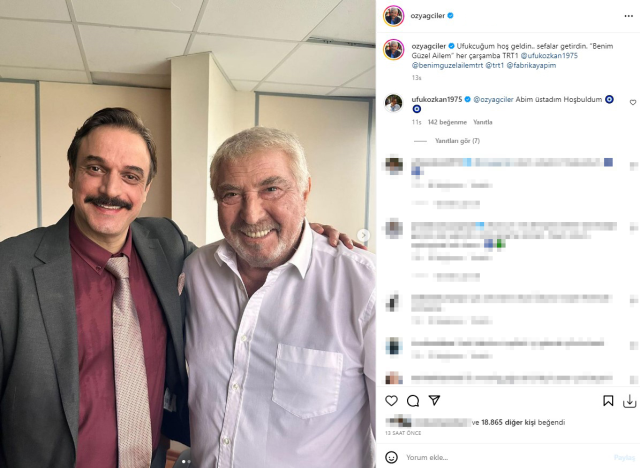 Siroz tedavisi gören Ufuk Özkan, setlere dönerek son halini paylaştı