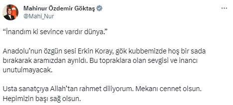 Ölümü herkesi yasa boğdu! Siyaset ve sanat camiasından peş peşe 