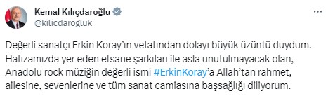 Ölümü herkesi yasa boğdu! Siyaset ve sanat camiasından peş peşe 
