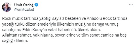 Ölümü herkesi yasa boğdu! Siyaset ve sanat camiasından peş peşe 
