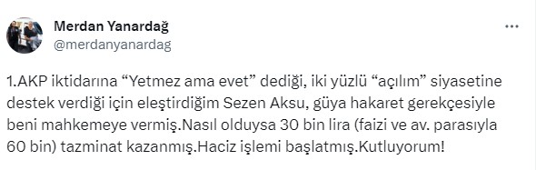 Sezen Aksu, açtığı tazminat davasını kazanıp icra takibi başlattı! Merdan Yanardağ öfke kustu