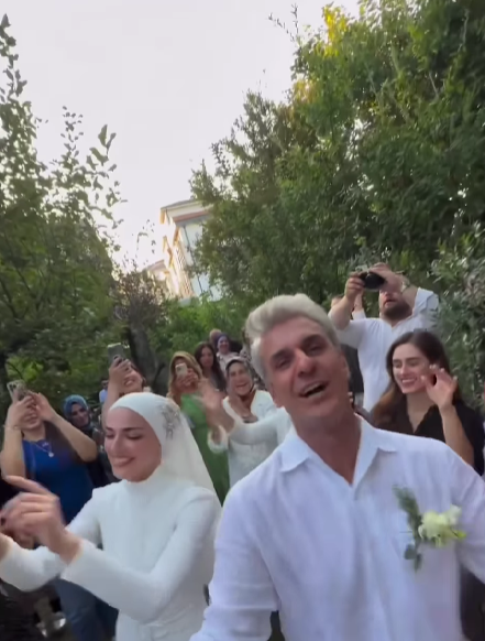 Güldür Güldür Show'un Mesut'u Uğur Bilgin, İrem Uslu ile evlendi! Bilgin'in serenadı düğüne damga vurdu