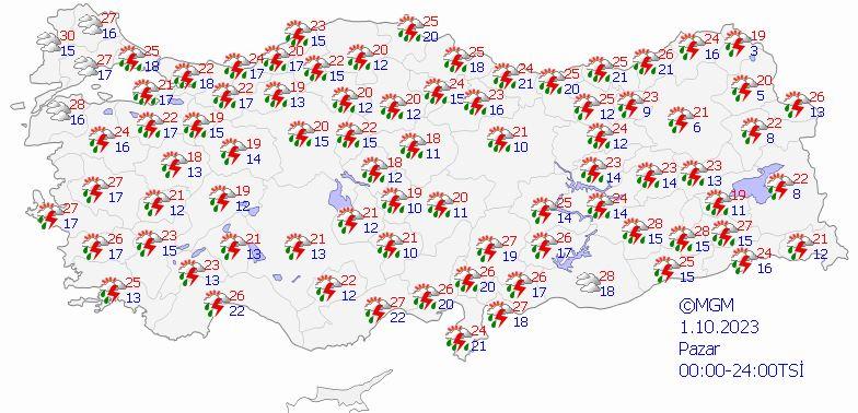 Bakanlık, Meteoroloji ve AFAD peş peşe duyurdu! 40 ile sarı, 4 ile turuncu kodlu uyarı...