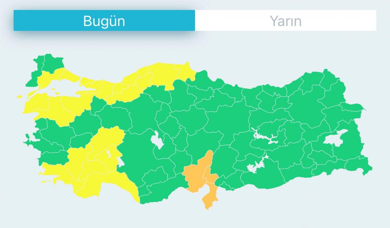 Bakanlık, Meteoroloji ve AFAD peş peşe duyurdu! 40 ile sarı, 4 ile turuncu kodlu uyarı...