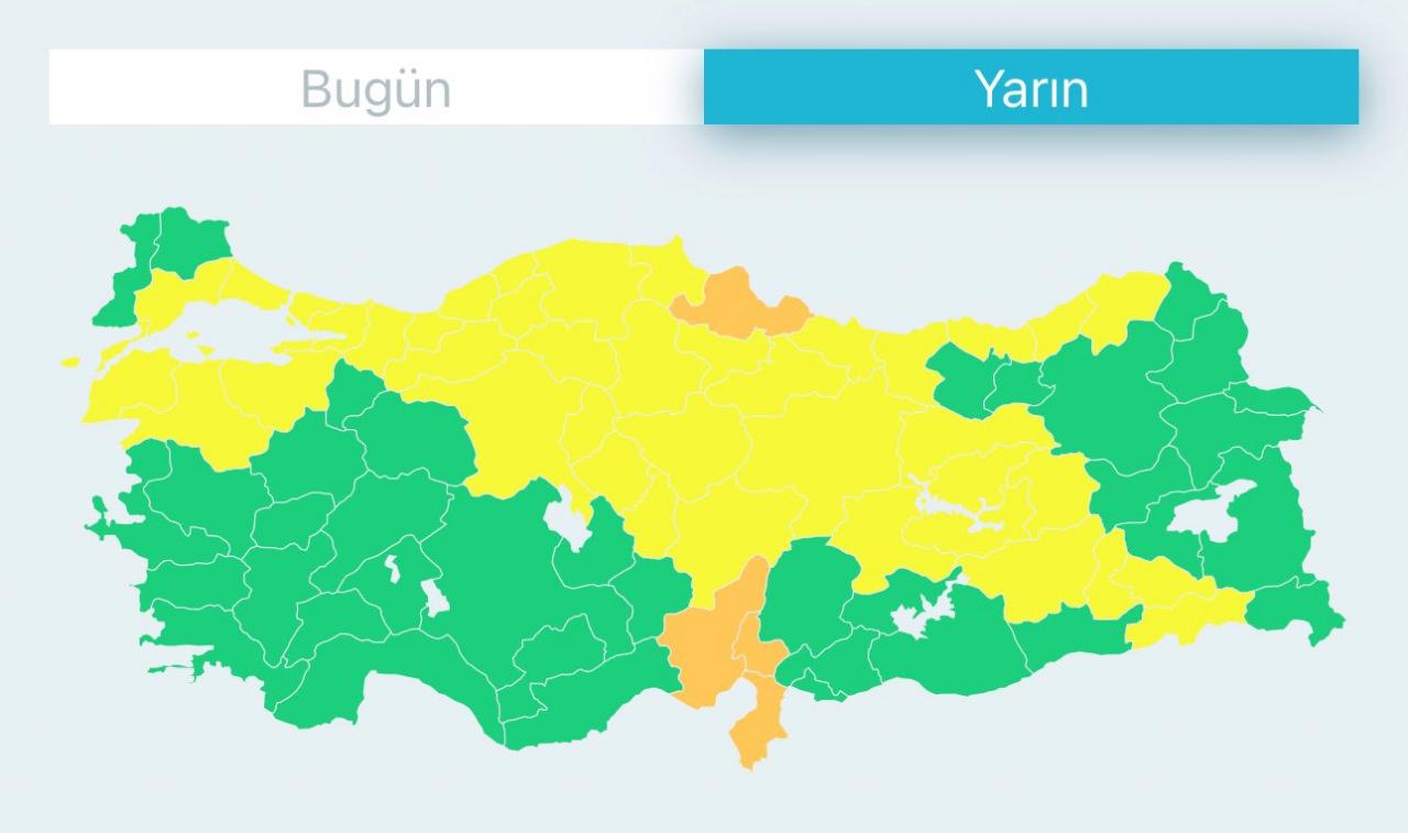 Bakanlık, Meteoroloji ve AFAD peş peşe duyurdu! 40 ile sarı, 4 ile turuncu kodlu uyarı...