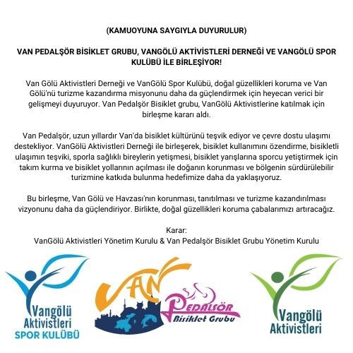 Van tanıtımı için birleşme kararı aldılar