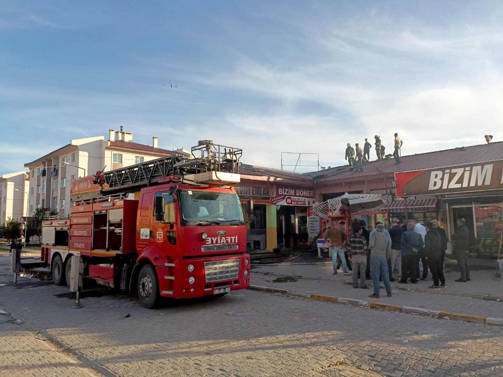 Erciş’te fırın yangını