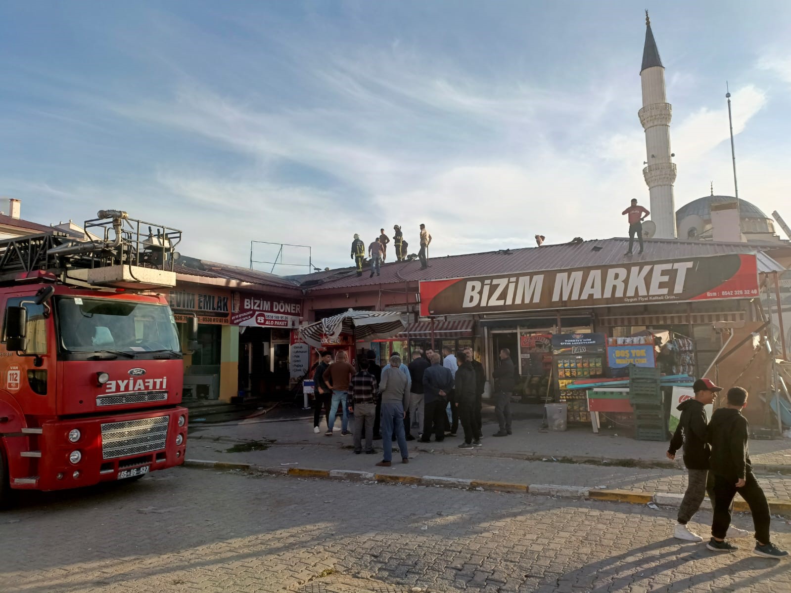 Erciş’te fırın yangını