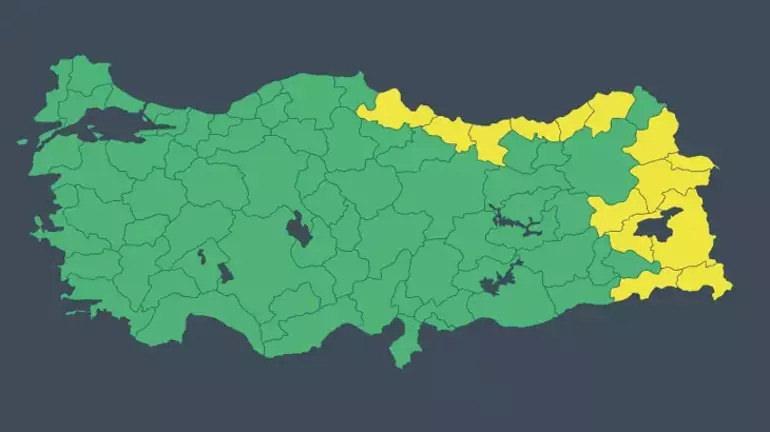 Meteoroloji'den 14 il için 