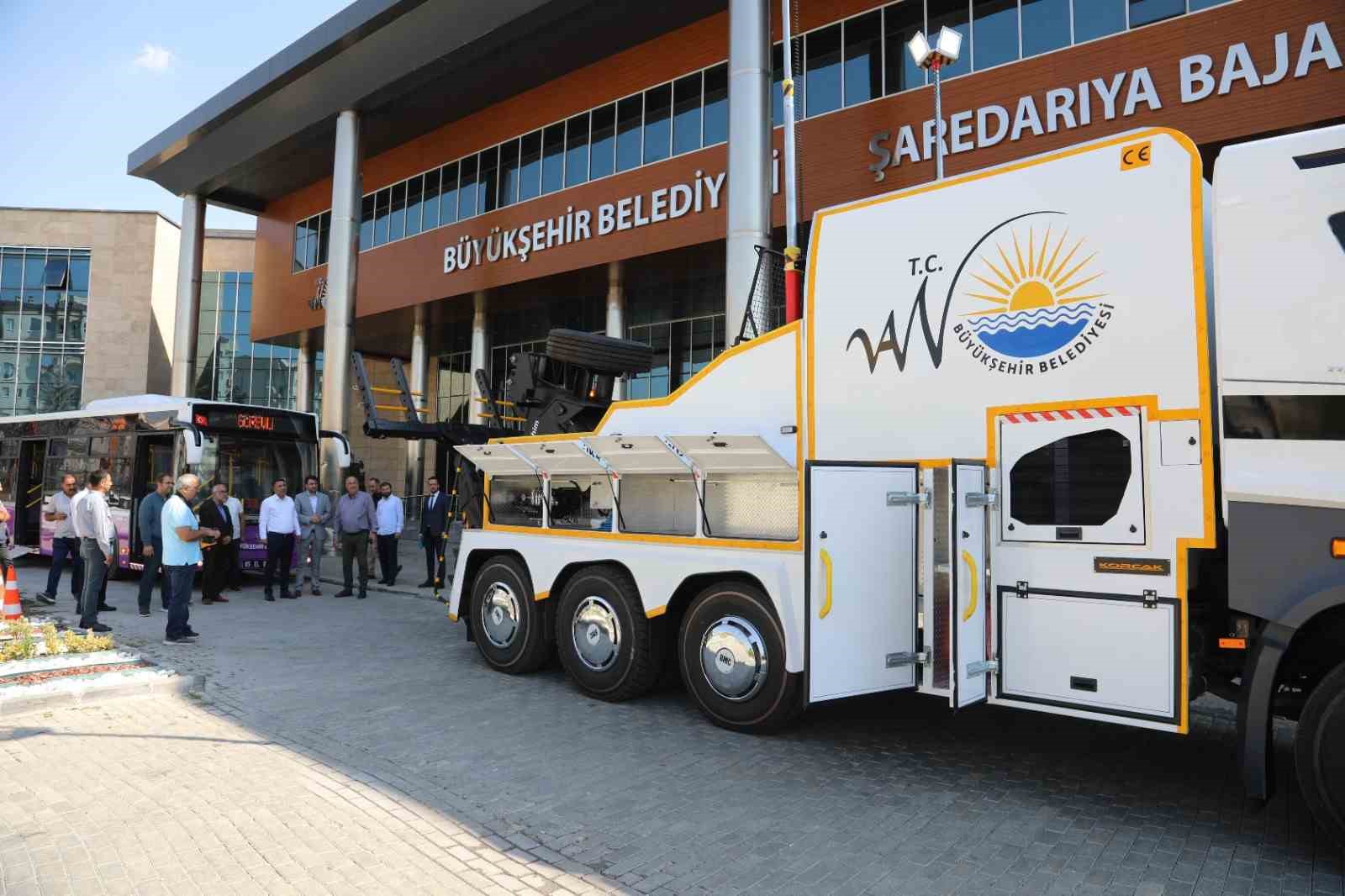 Van Büyükşehir Belediyesi otobüs kurtarma aracını envanterine kattı