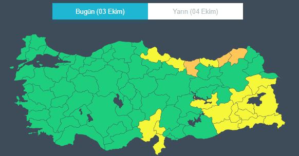 Meteoroloji, açıkladığı 20 ilde yaşayan vatandaşları uyardı