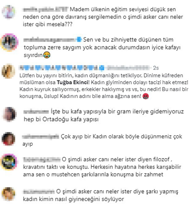 Tuğba Ekinci'den skandal sözler: Kadın kuyruk sallamazsa erkek bir şey yapmaz