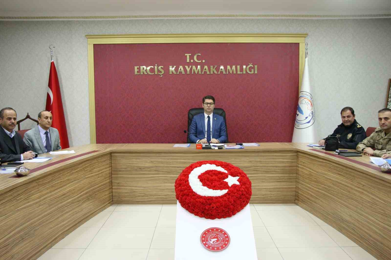 Erciş’te kış tedbirleri toplantısı yapıldı