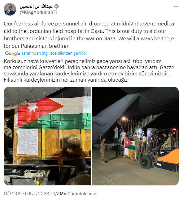 Ürdün, Gazze için gözünü kararttı! Gece yarısı uçaktan paraşütlerle ilaç attılar