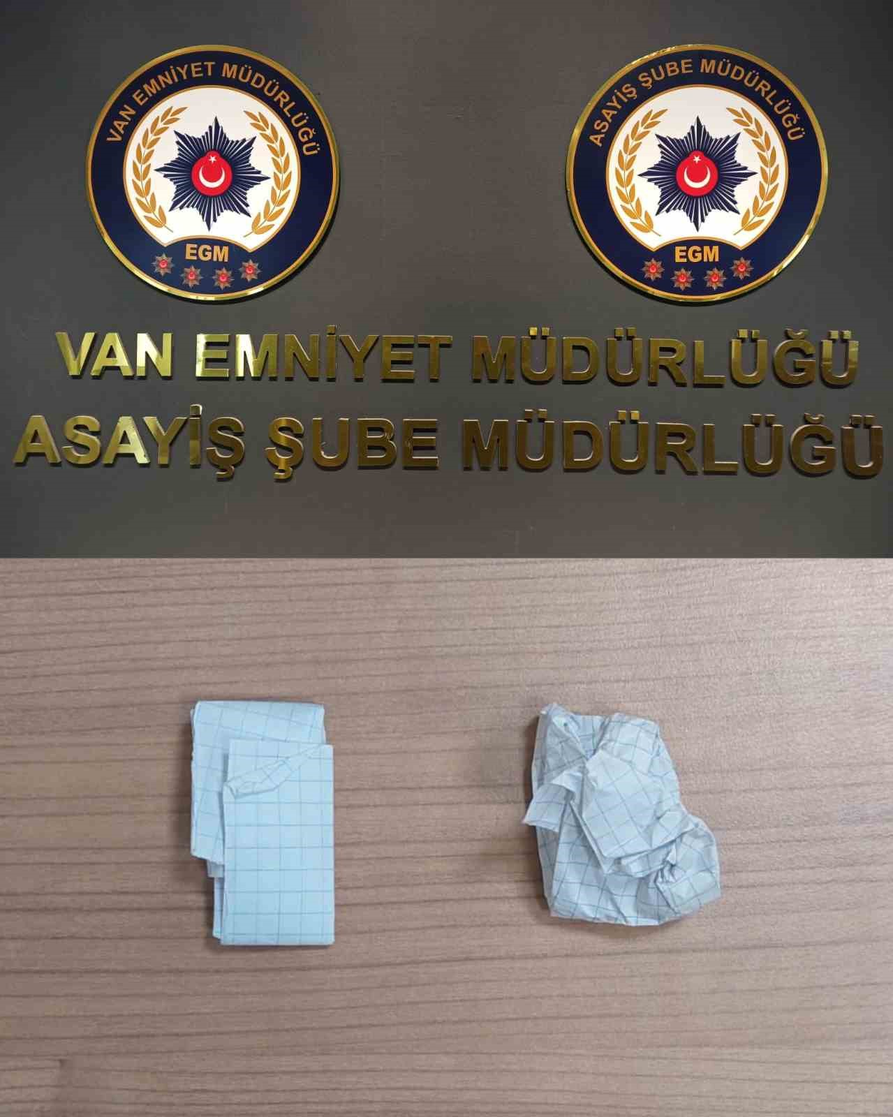 Van’da ‘torbacı’ operasyonu