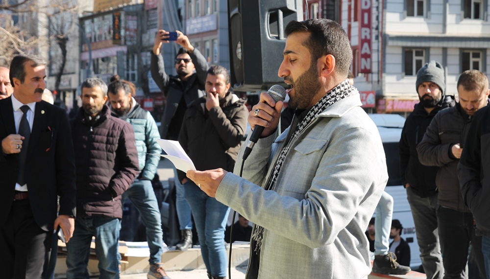 Van’da Filistin'e destek İsrail’e protesto!