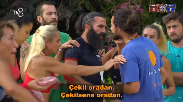 Survivor'da Hakan ve Turabi kavga etti! Oyunu yarıda kesilen Seda küplere bindi