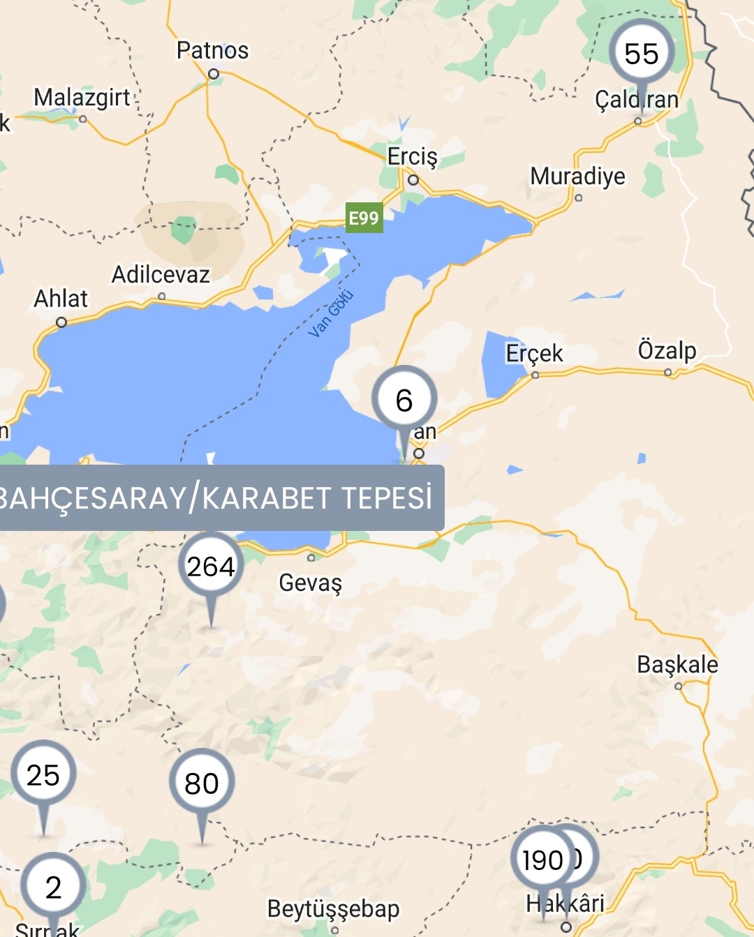 Van-Bahçesaray Karabet Geçidi’nde kar kalınlığı 2 metre 64 santimetreye ulaştı