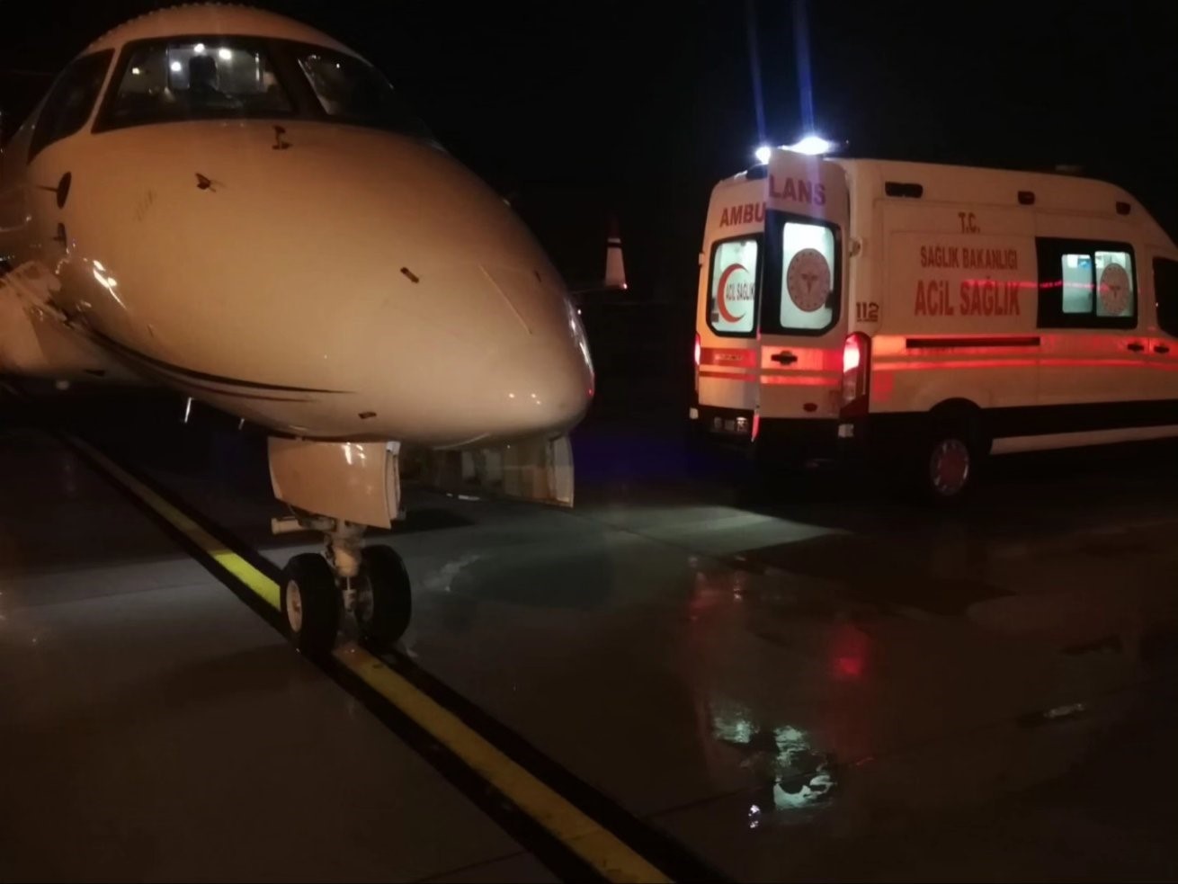Van’da 3 aylık bebek ambulans uçakla Ankara’ya sevk edildi