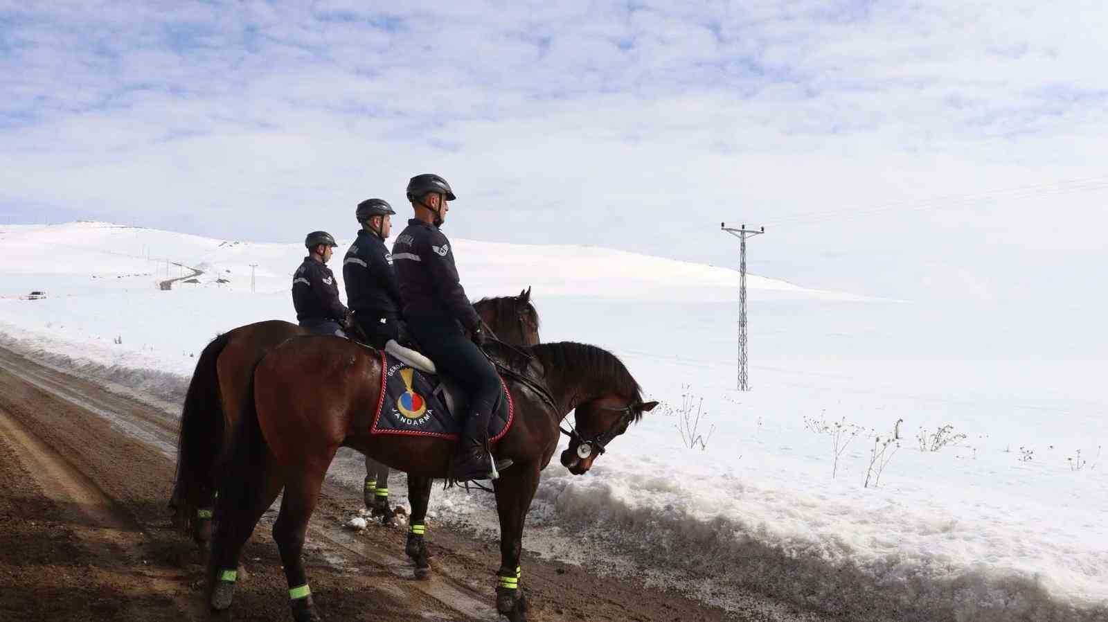 Van’da kaçakçılık faaliyetlerine karşı atlı birlikler görev başında