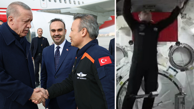 Cumhurbaşkanı Erdoğan'dan Alper Gezeravcı'ya: Benimle konuştuktan sonra nasıl yukarıya çıktın?