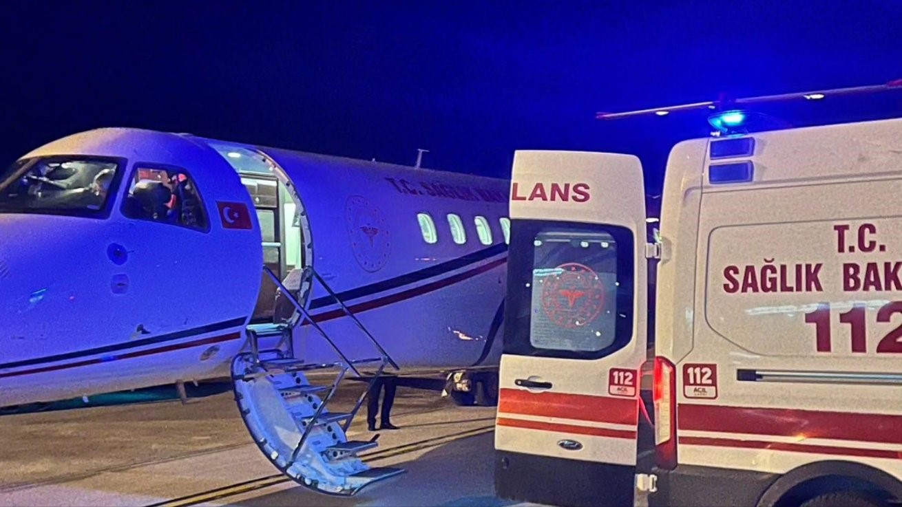 Kalp hastası bebek, ambulans uçakla Ankara’ya sevk edildi