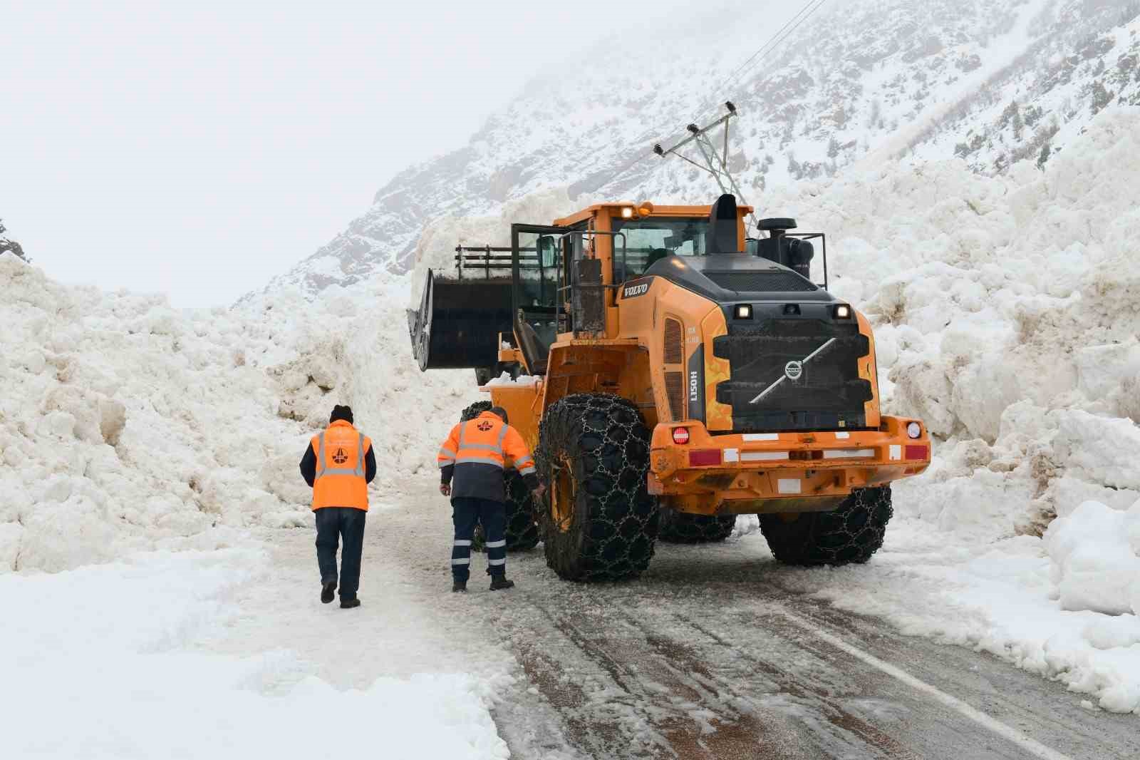 Van-Çatak kara yoluna çığ düştü