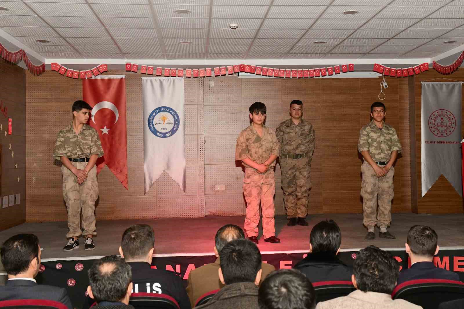 Çatak’ta 18 Mart Çanakkale Zaferi ve Şehitleri Anma Günü programı