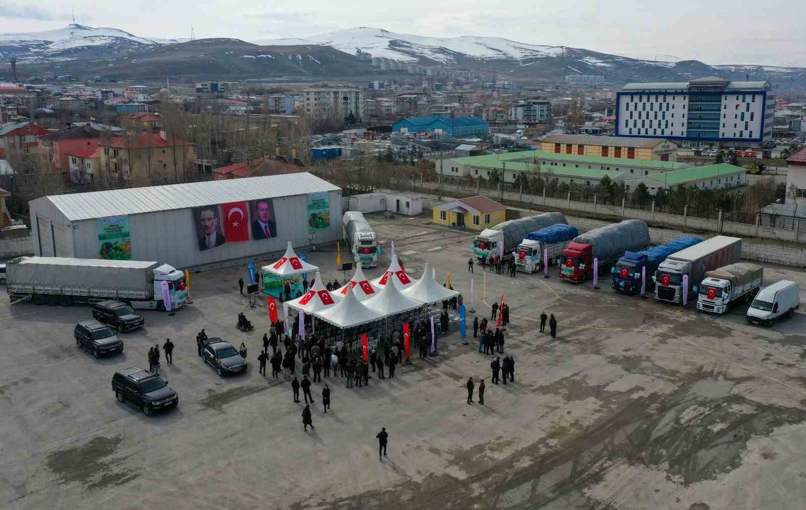 Vanlı çiftçilere 350 bin meyve fidanı dağıtıldı