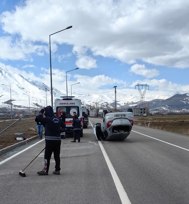 Otomobil takla attı: 1 yaralı