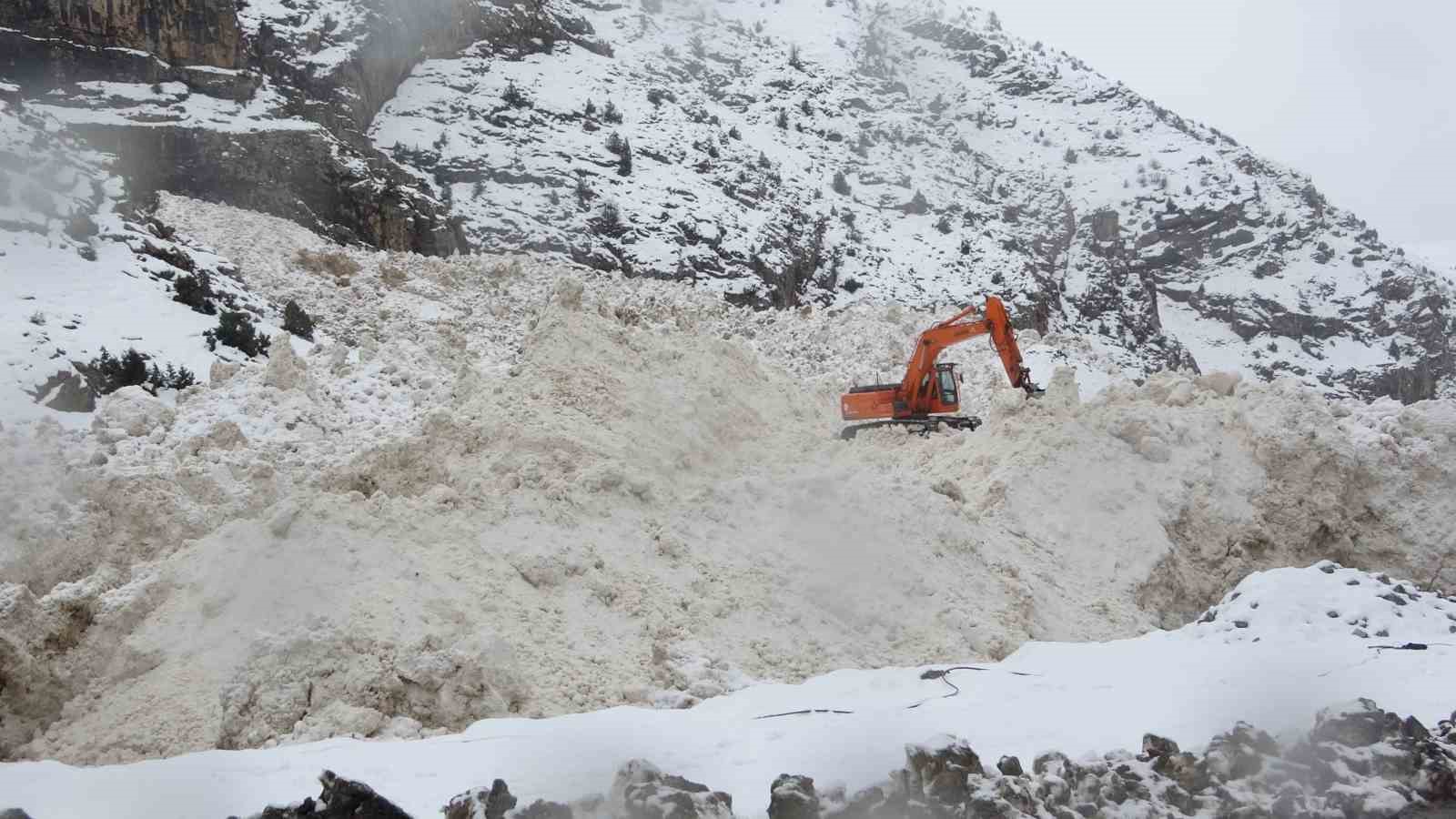 10 ayrı bölgeye çığ düştü: Ekipler yol açma çalışmalarını sürdürüyor