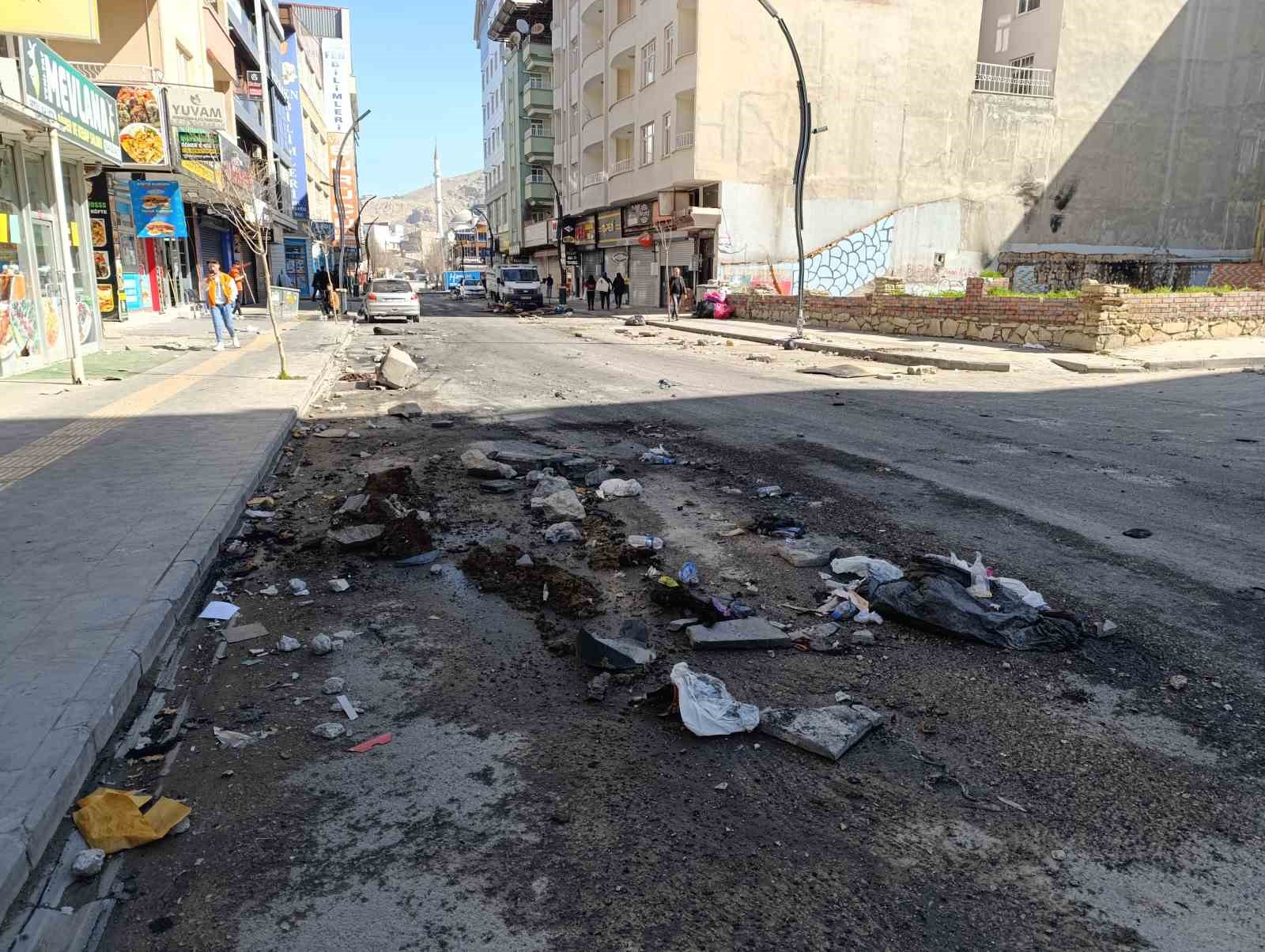 Van’da yaşanan olaylar sonrası sokakların son hali görüntülendi