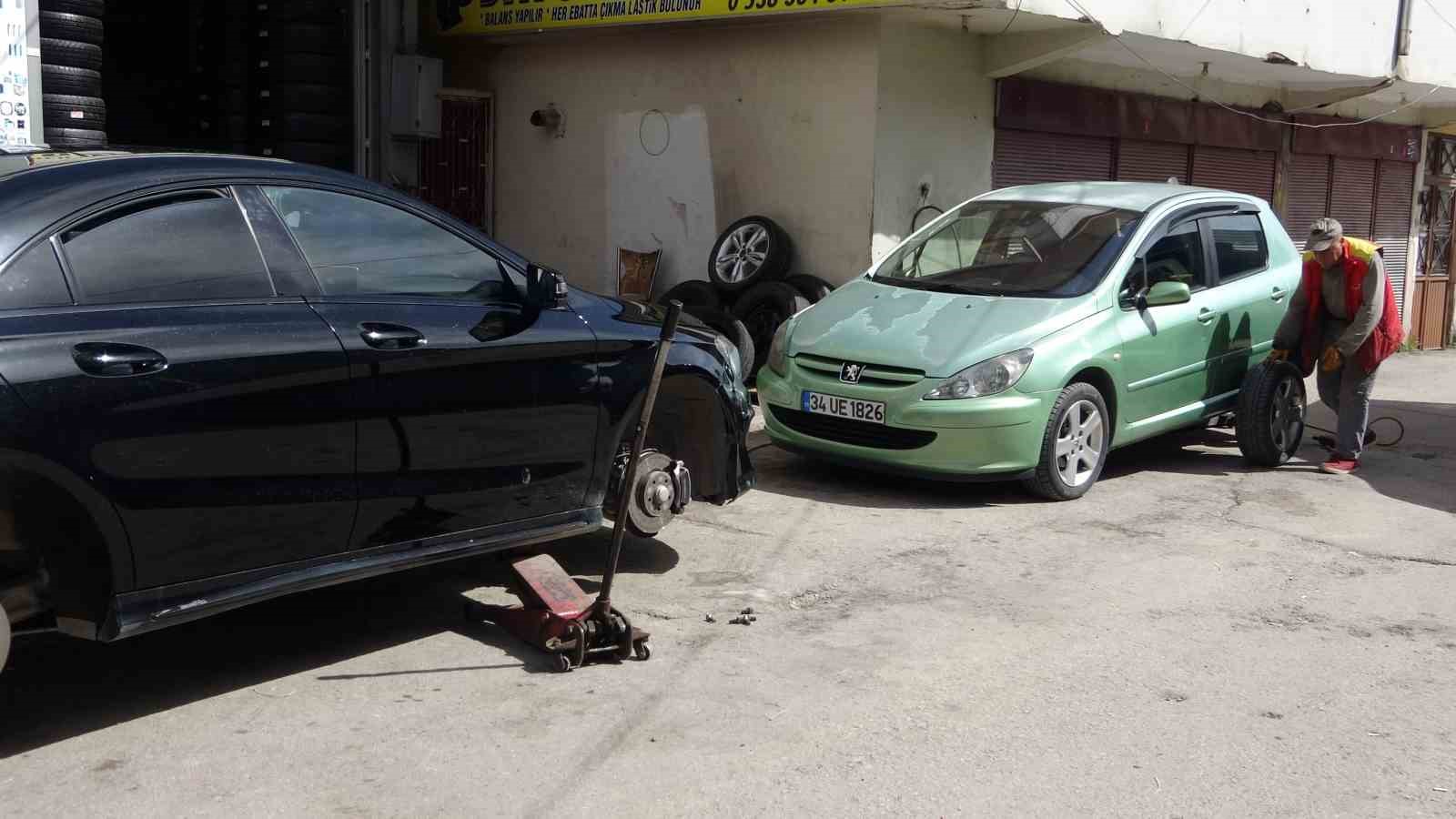 Van’da kış lastiği değiştirme yoğunluğu geç başladı