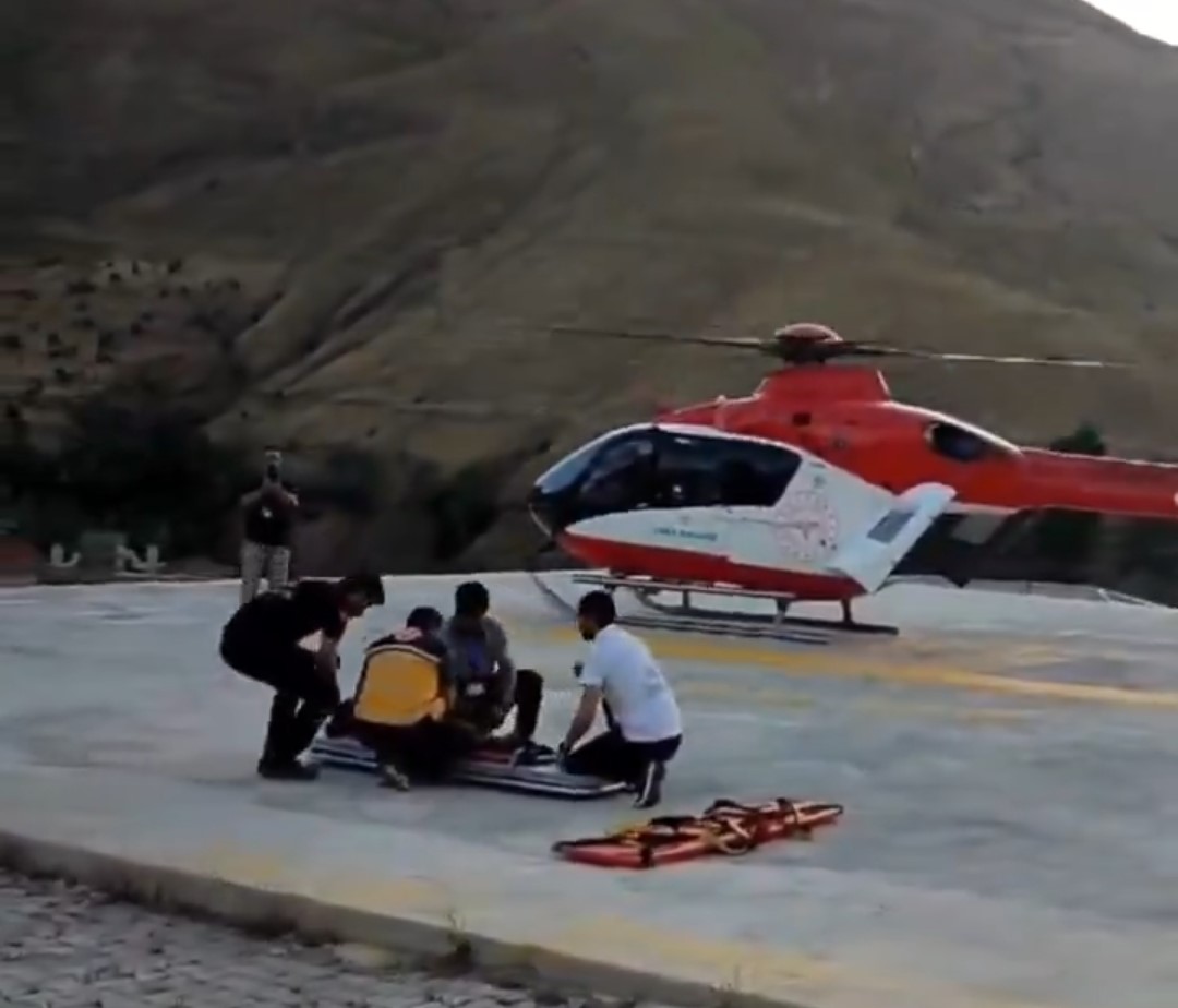 Helikopter ambulans 4 yaşındaki çocuk için havalandı