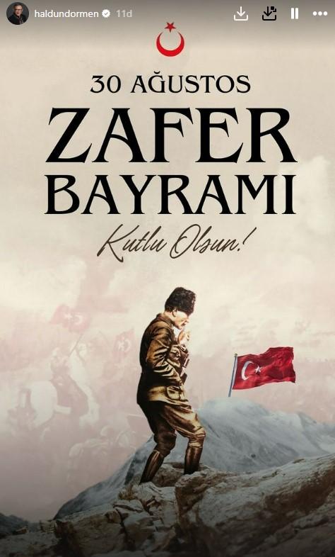 Ünlülerden 30 Ağustos Zafer Bayramı kutlamaları