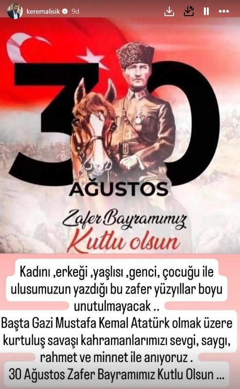 Ünlülerden 30 Ağustos Zafer Bayramı kutlamaları