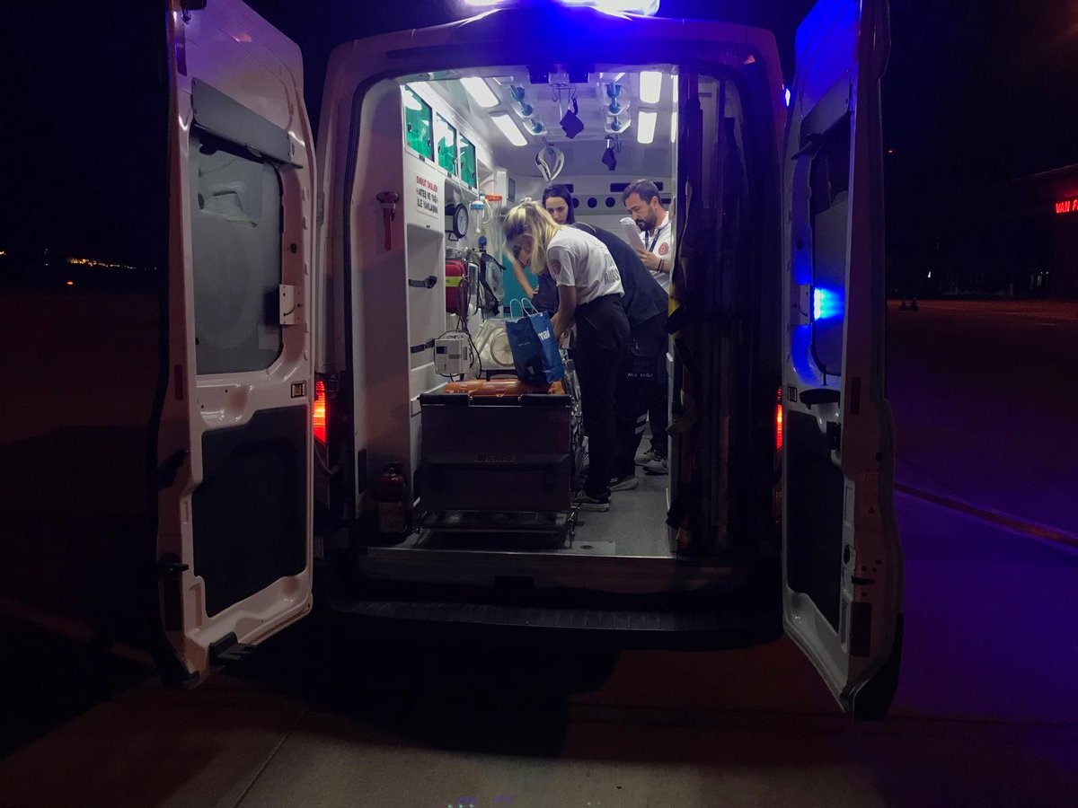 Van’da ambulans uçak minik bebek için havalandı