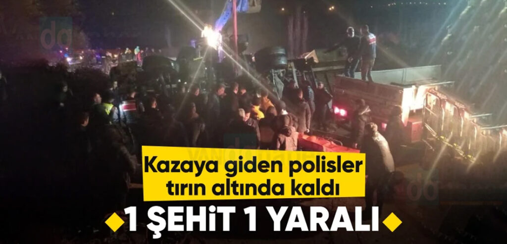 Polisler saman yüklü tırın altında kaldı!