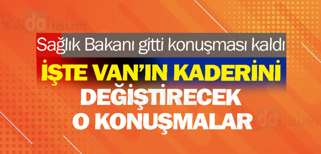 Sağlık Bakanı gitti konuşması kaldı