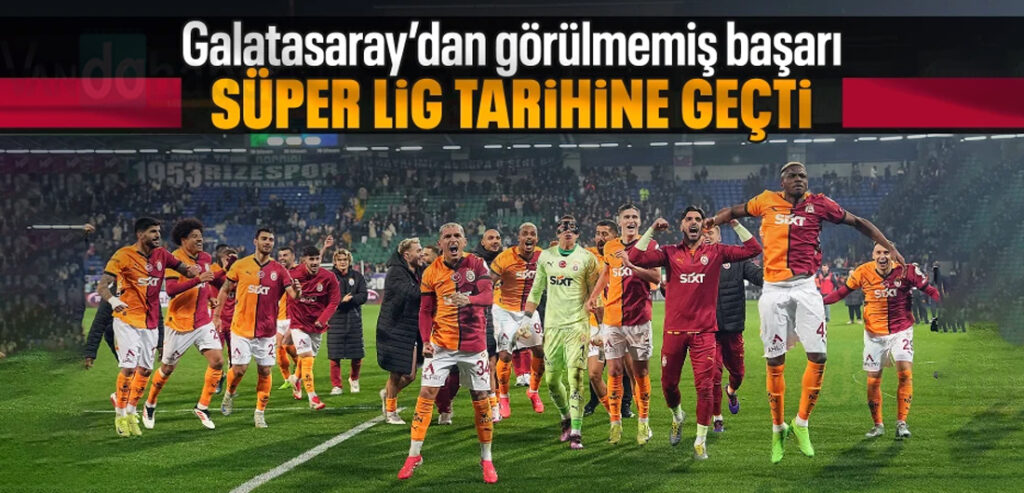 Galatasaray 23 Maçta 20 Galibiyetle Lig Tarihine Geçti