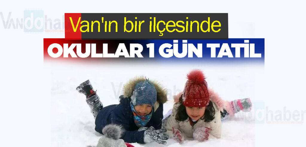 Van'ın bir ilçesinde okullar 1 gün tatil