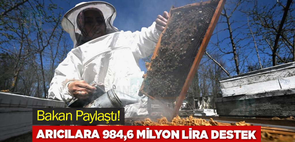 Arıcılara 984,6 milyon lira destek