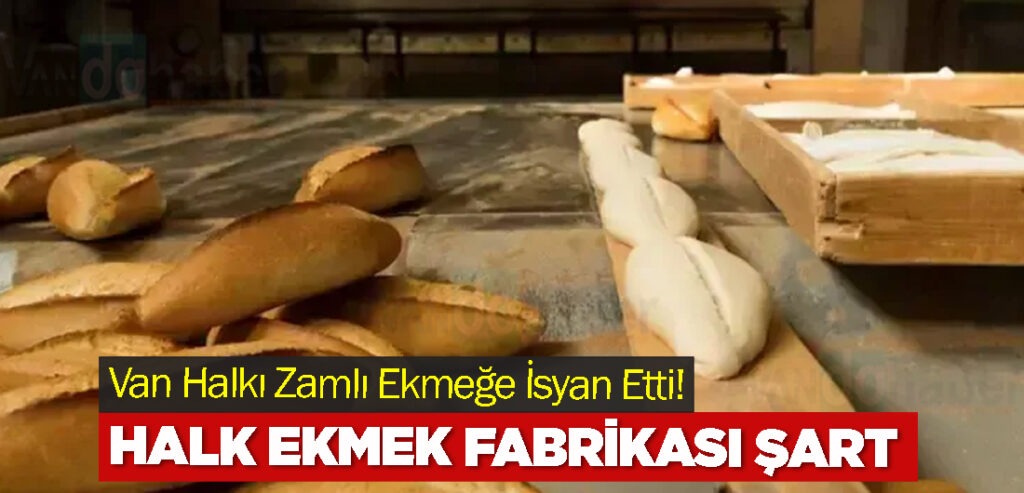 Van Halkı Zamlı Ekmeğe İsyan Etti! Halk Ekmek Fabrikası Şart