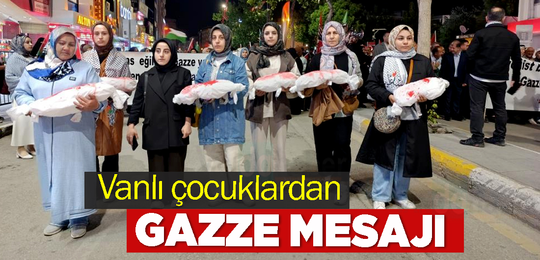 Vanlı çocuklardan Gazze Mesajı